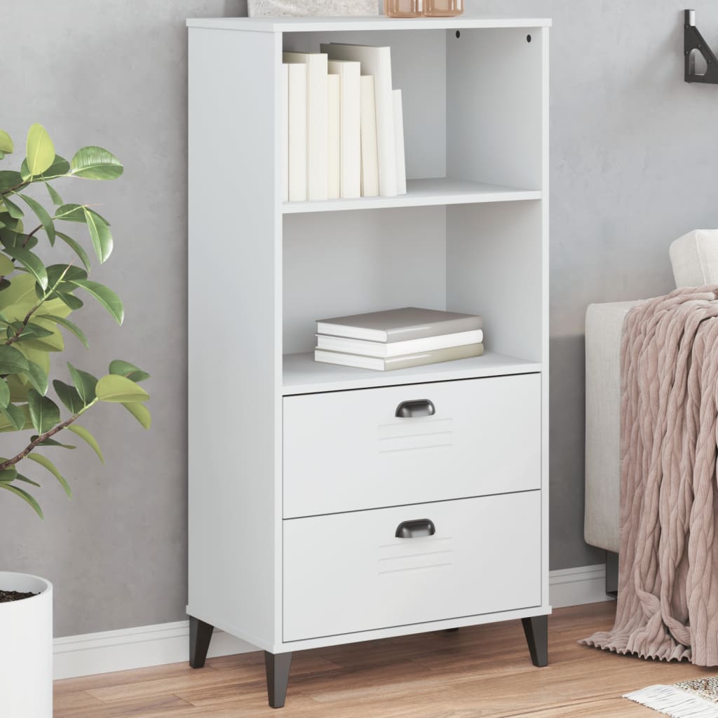 vidaXL Bookcase VIKEN White 60x35x123 cm Engineered Wood