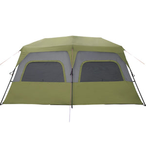 vidaXL Family Tent 10-Person Green Quick Release Waterproof