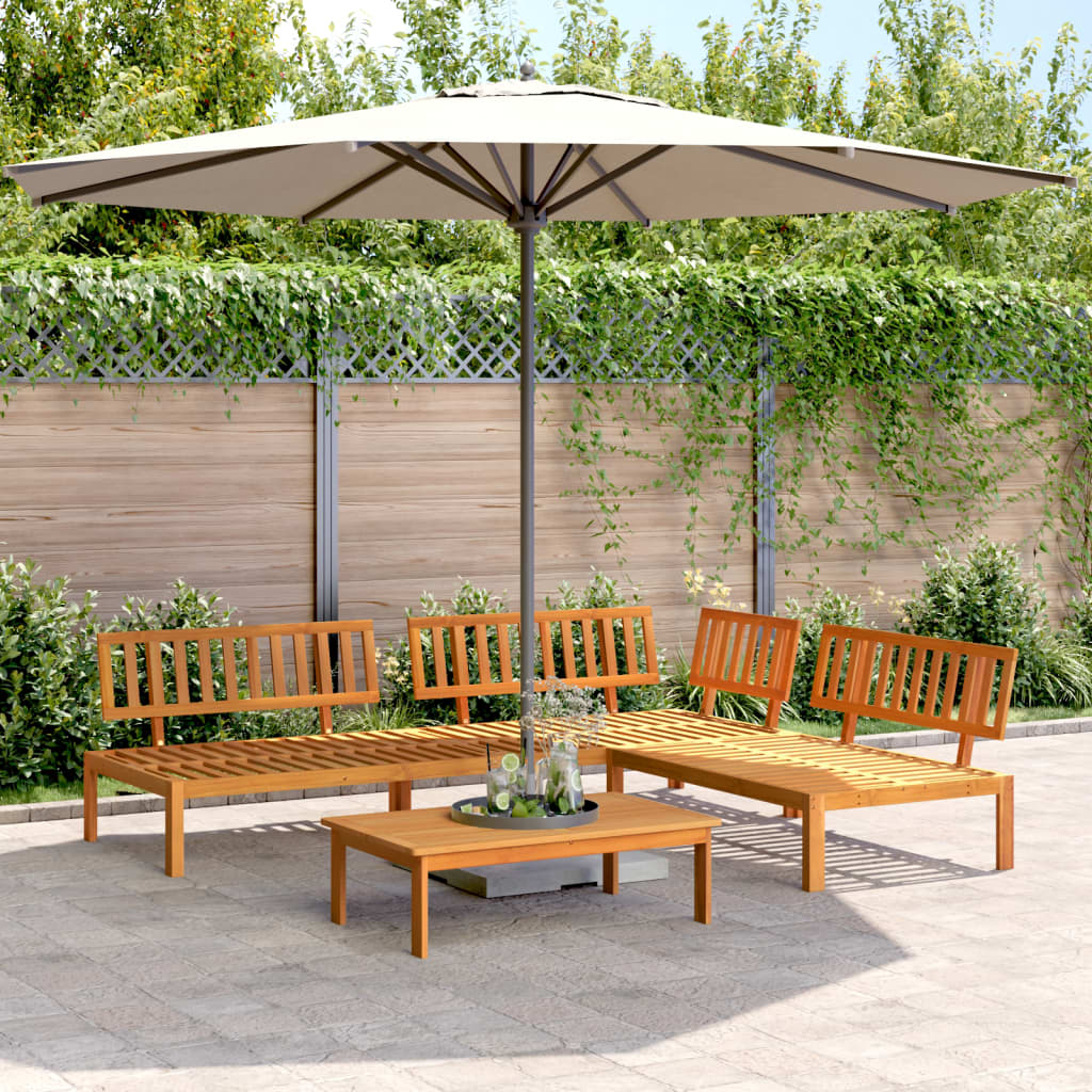 vidaXL 4 Piece Garden Pallet Sofa Set Solid Wood Acacia