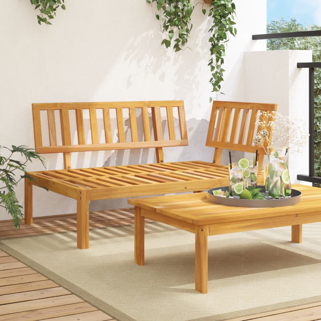 vidaXL Garden Pallet Corner Sofa Solid Wood Acacia