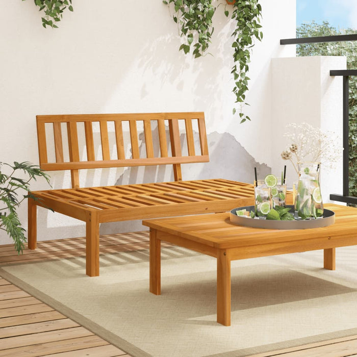 vidaXL Garden Pallet Middle Sofa Solid Wood Acacia