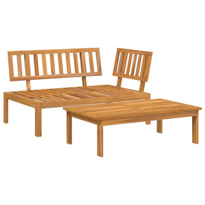 vidaXL Garden Pallet Sofa Set 2 pcs Solid Wood Acacia