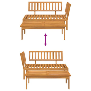 vidaXL Garden Pallet Sofa Set 2 pcs Solid Wood Acacia