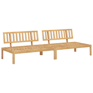 vidaXL Garden Pallet Middle Sofas 2 pcs Solid Wood Acacia