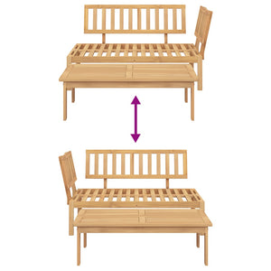 vidaXL Garden Pallet Sofa Set 2 pcs Solid Wood Acacia