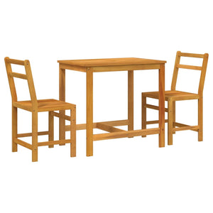 vidaXL 3 Piece Balcony Set Solid Wood Acacia