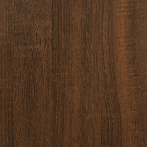 vidaXL Bookshelf 5-Tier Brown Oak 60.5x24x166.5 cm Engineered Wood