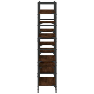 vidaXL Bookshelf Brown Oak 160x28.5x136.5 cm Engineered Wood