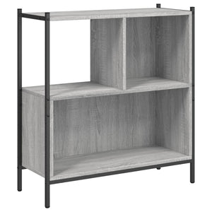 vidaXL Bookcase Grey Sonoma 72x28x77.5 cm Engineered Wood