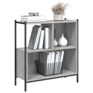 vidaXL Bookcase Grey Sonoma 72x28x77.5 cm Engineered Wood