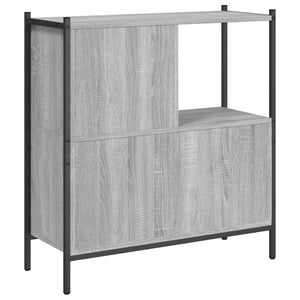 vidaXL Bookcase Grey Sonoma 72x28x77.5 cm Engineered Wood