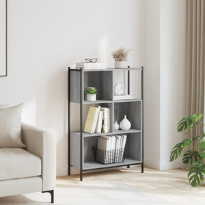 vidaXL Bookcase Grey Sonoma 72x28x109 cm Engineered Wood