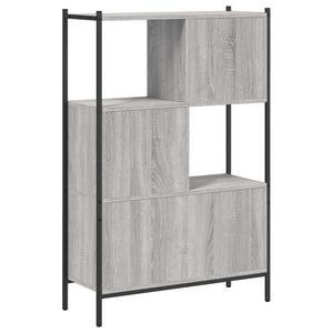 vidaXL Bookcase Grey Sonoma 72x28x109 cm Engineered Wood