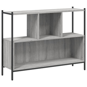 vidaXL Bookcase Grey Sonoma 102x28x77.5 cm Engineered Wood