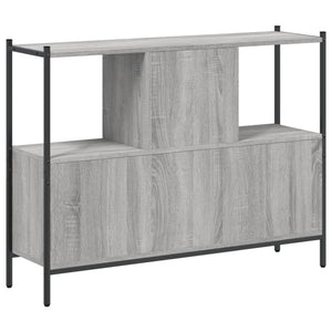 vidaXL Bookcase Grey Sonoma 102x28x77.5 cm Engineered Wood