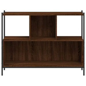 vidaXL Bookcase Brown Oak 102x28x77.5 cm Engineered Wood