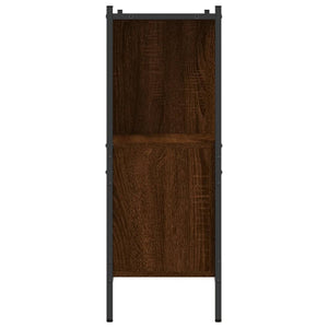 vidaXL Bookcase Brown Oak 102x28x77.5 cm Engineered Wood