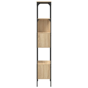 vidaXL Bookcase 5-Tier Sonoma Oak 76x33x188.5 cm Engineered Wood