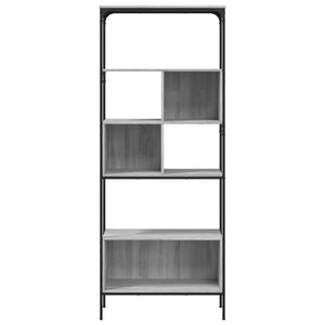 vidaXL Bookcase 5-Tier Grey Sonoma 76x33x188.5 cm Engineered Wood