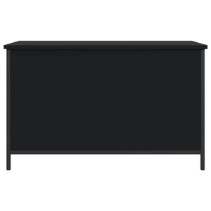 vidaXL Storage Bench Black 80x42.5x50 cm Engineered Wood