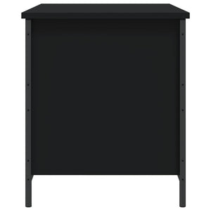 vidaXL Storage Bench Black 80x42.5x50 cm Engineered Wood