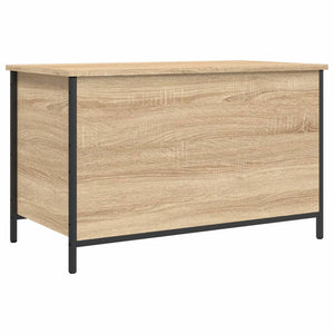 vidaXL Storage Bench Sonoma Oak 80x42.5x50 cm Engineered Wood