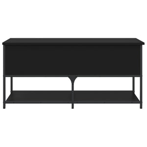 vidaXL Storage Bench Black 100x42.5x47 cm Engineered Wood