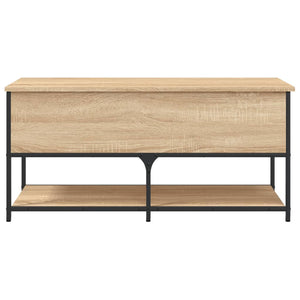 vidaXL Storage Bench Sonoma Oak 100x42.5x47 cm Engineered Wood