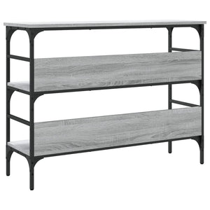 vidaXL Console Table Grey Sonoma 100x32x75 cm Engineered Wood