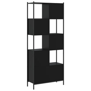 vidaXL Bookcase Black 72x28x172 cm Engineered Wood