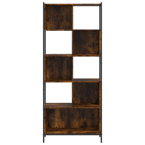 vidaXL Bookcase Smoked Oak 72x28x172 cm Engineered Wood