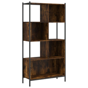 vidaXL Bookcase Smoked Oak 72x28x172 cm Engineered Wood