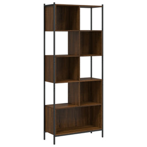 vidaXL Bookcase Brown Oak 72x28x172 cm Engineered Wood