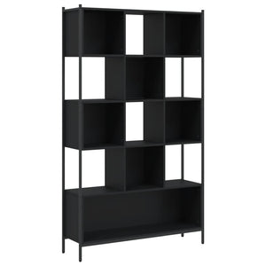 vidaXL Bookcase Black 102x28x172 cm Engineered Wood