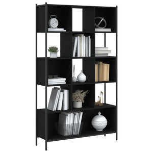 vidaXL Bookcase Black 102x28x172 cm Engineered Wood