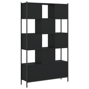 vidaXL Bookcase Black 102x28x172 cm Engineered Wood