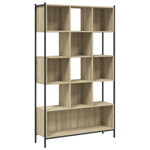 vidaXL Bookcase Sonoma Oak 102x28x172 cm Engineered Wood