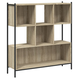 vidaXL Bookcase Sonoma Oak 102x28x172 cm Engineered Wood