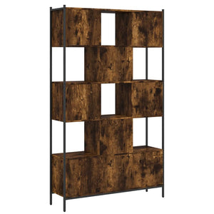 vidaXL Bookcase Smoked Oak 102x28x172 cm Engineered Wood