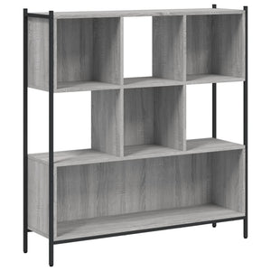 vidaXL Bookcase Grey Sonoma 102x28x172 cm Engineered Wood