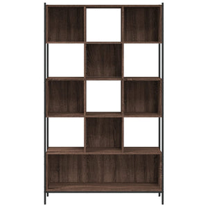 vidaXL Bookcase Brown Oak 102x28x172 cm Engineered Wood