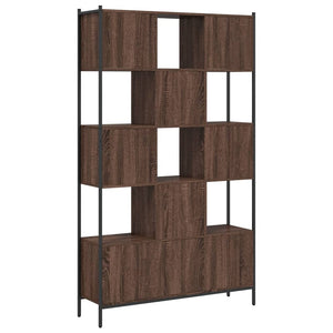 vidaXL Bookcase Brown Oak 102x28x172 cm Engineered Wood