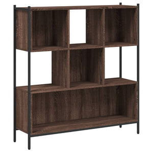 vidaXL Bookcase Brown Oak 102x28x172 cm Engineered Wood