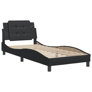 vidaXL Bed Frame without Mattress Black 80x200 cm Faux Leather