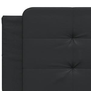 vidaXL Bed Frame without Mattress Black 160x200 cm Faux Leather