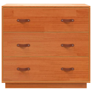 vidaXL Sideboard Wax Brown 80x40x75 cm Solid Wood Pine