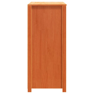 vidaXL Side Cabinet Wax Brown 100x40x90 cm Solid Wood Pine