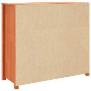 vidaXL Side Cabinet Wax Brown 100x40x90 cm Solid Wood Pine