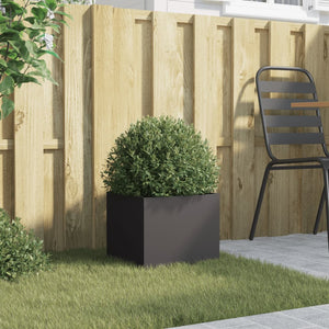 vidaXL Planter Black 32x30x29 cm Cold-rolled Steel