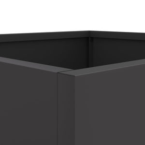 vidaXL Planter Black 32x30x29 cm Cold-rolled Steel